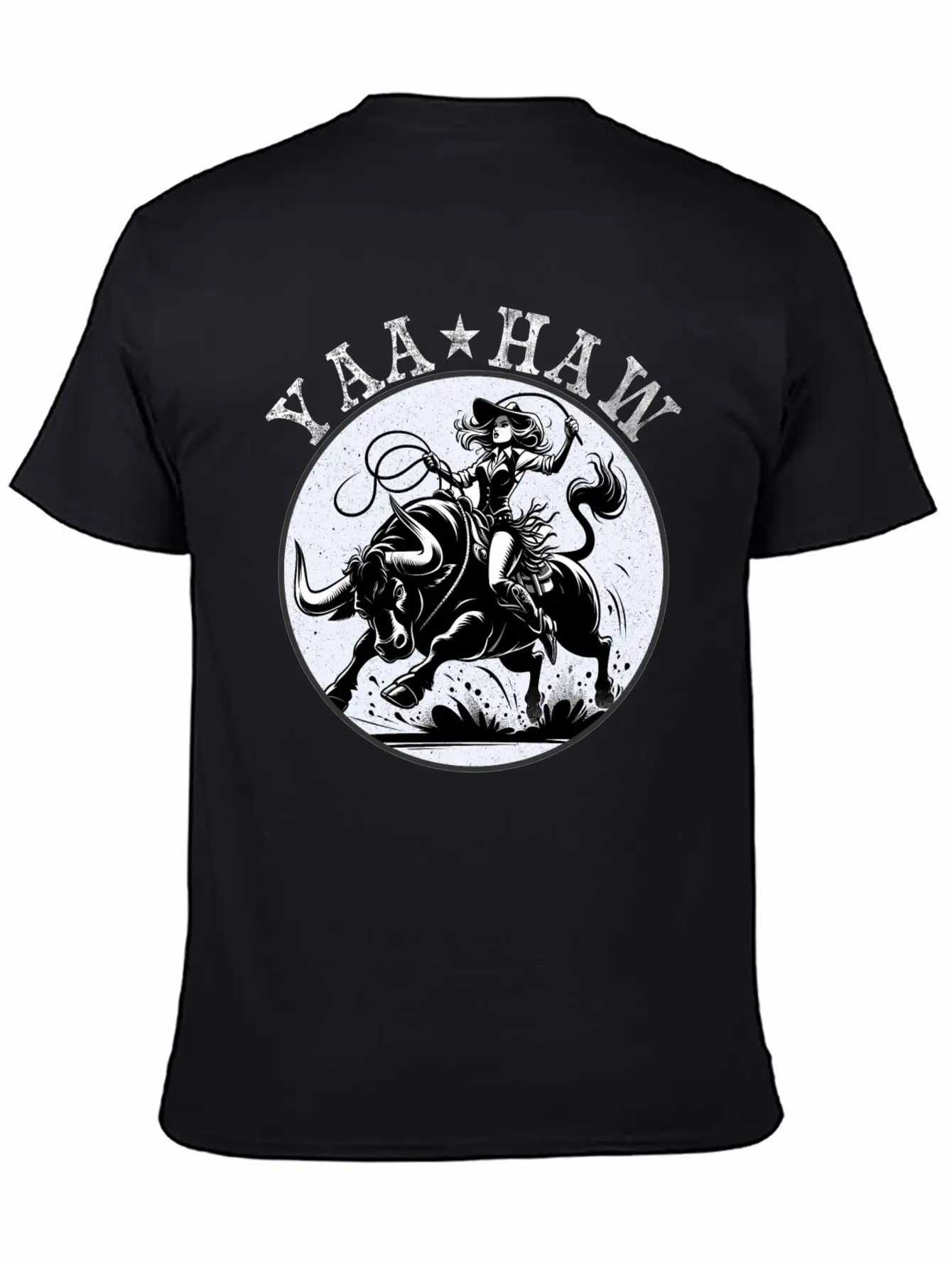 Yeehaw Howdy Girl Riding Shirt Unisex Casual T-Shirt – Clean Design For Daily Comfort