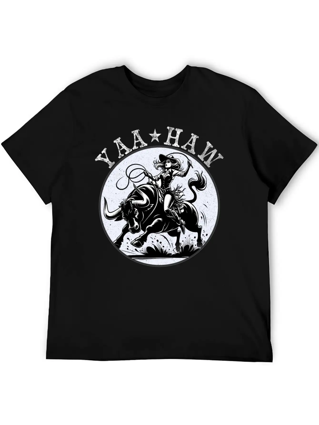 Yeehaw Howdy Girl Riding Shirt Unisex Casual T-Shirt – Clean Design For Daily Comfort