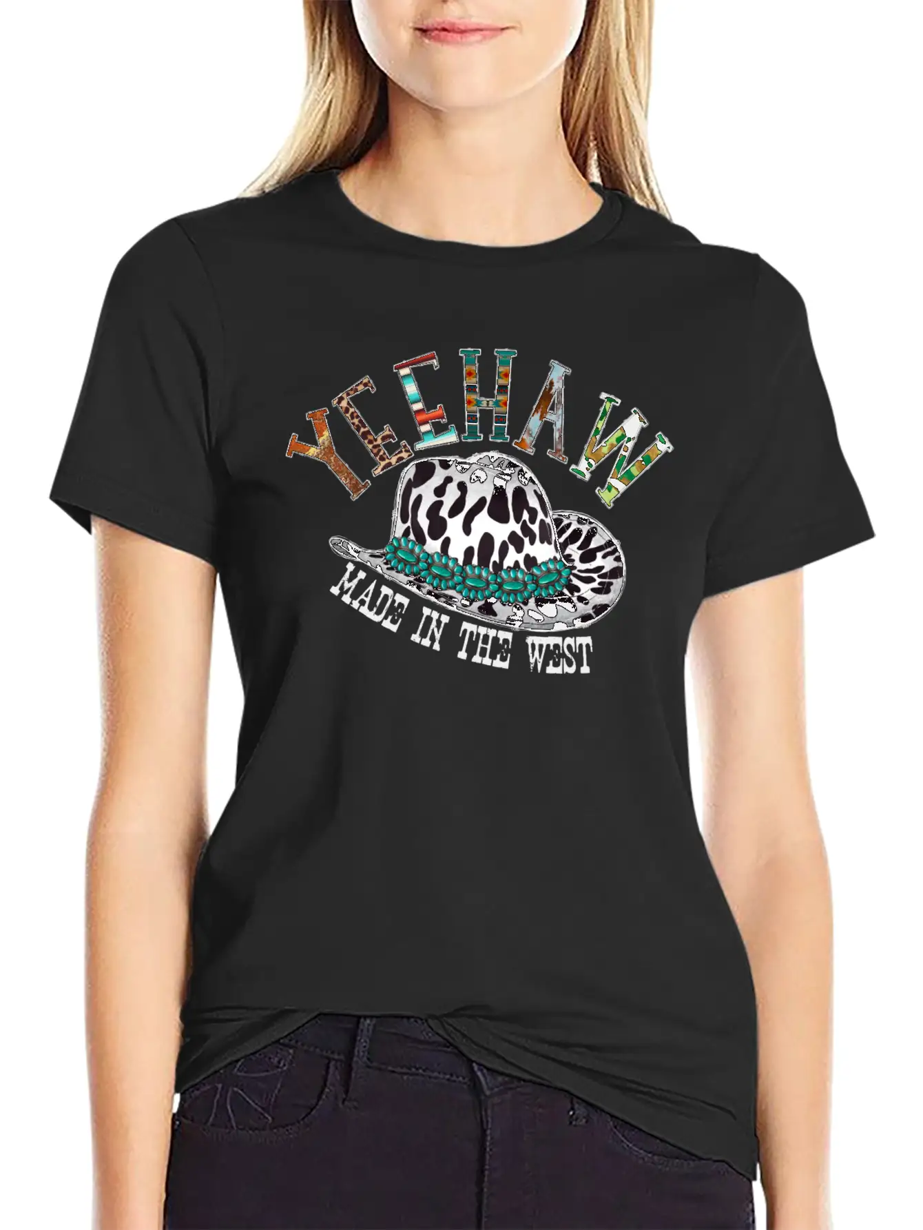 Yeehaw Made In The West Unisex Casual T-Shirt – Clean Design For Daily Comfort