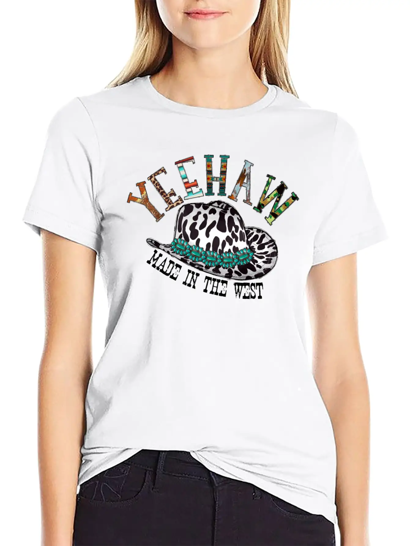 Yeehaw Made In The West Unisex Casual T-Shirt – Clean Design For Daily Comfort