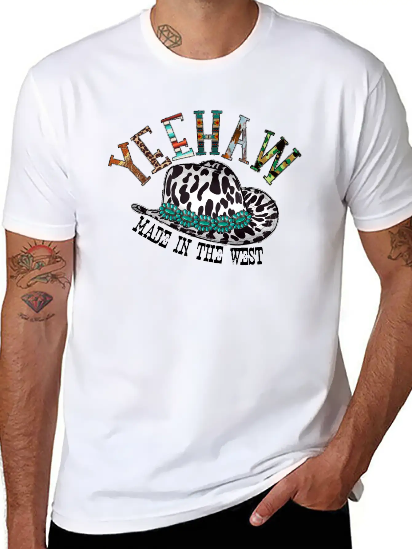Yeehaw Made In The West Unisex Casual T-Shirt – Clean Design For Daily Comfort