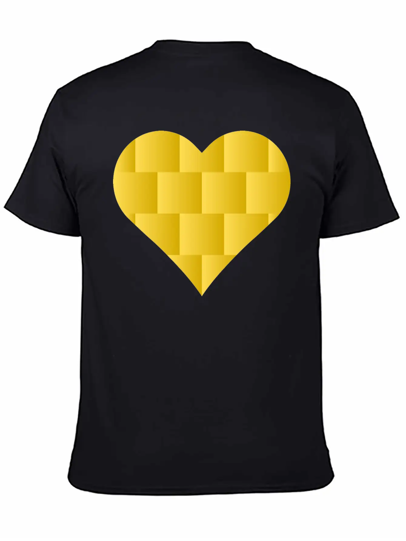 Yellow Cute Heart Icon Basic Graphic T-Shirt – Daily Comfort In Soft Cotton
