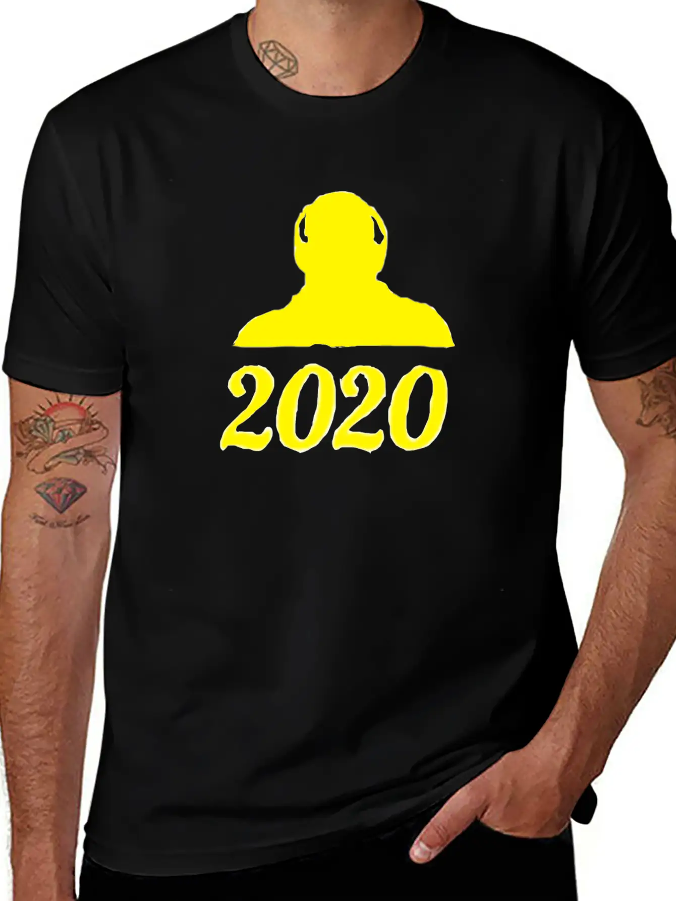 Yellow Divergence Lightweight Cotton T-Shirt – Daily Comfort Graphic Shirt