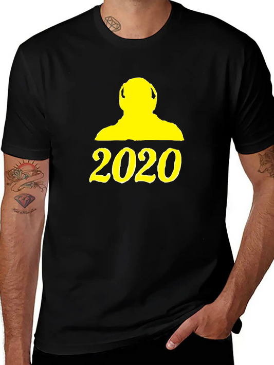 Yellow Divergence Lightweight Cotton T-Shirt – Daily Comfort Graphic Shirt