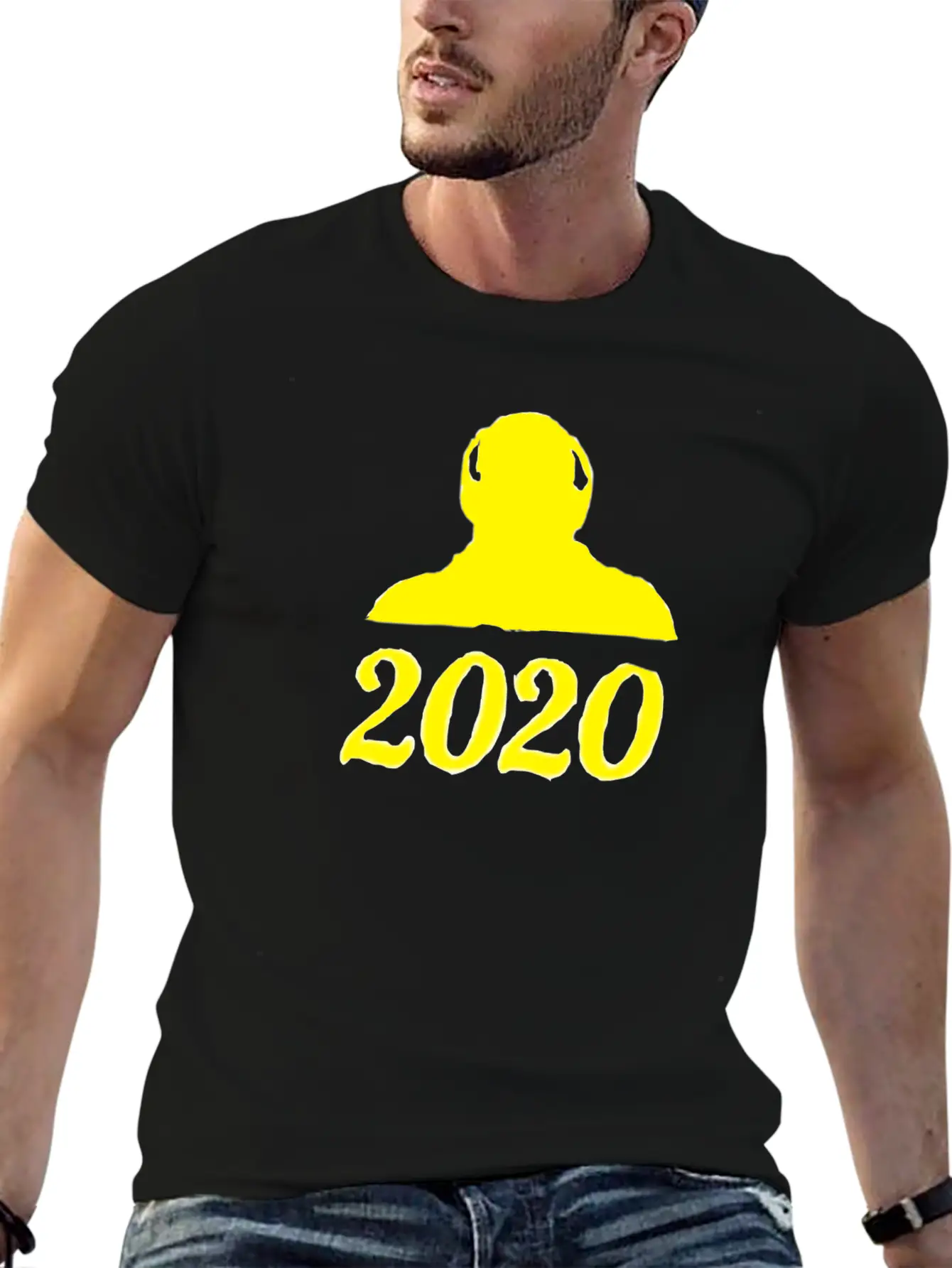 Yellow Divergence Lightweight Cotton T-Shirt – Daily Comfort Graphic Shirt