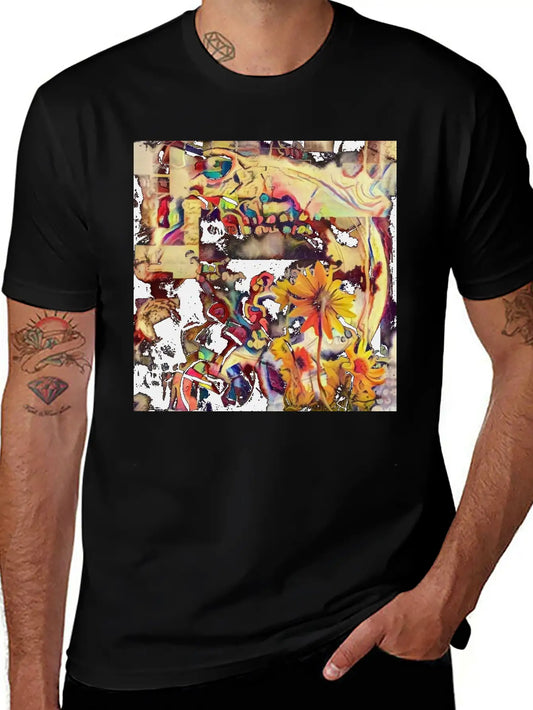 Yellow Flowers Classic Fit Graphic Tee For Daily Comfort – Unisex Cotton Shirt