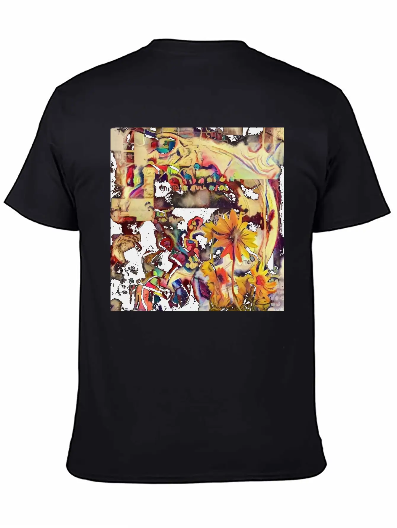 Yellow Flowers Classic Fit Graphic Tee For Daily Comfort – Unisex Cotton Shirt