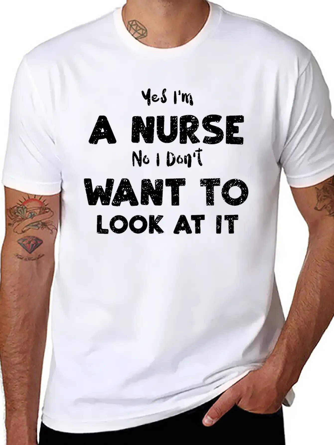 Yes I'm A Nurse No I Don't Want... Essential Cotton Tee For Daily Outfits – Unisex Style