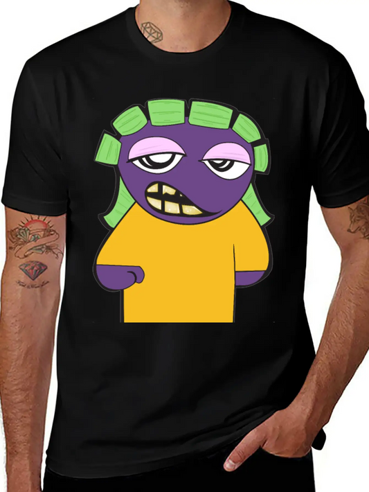 Yg Cartoon Lightweight Cotton T-Shirt – Daily Comfort Graphic Shirt