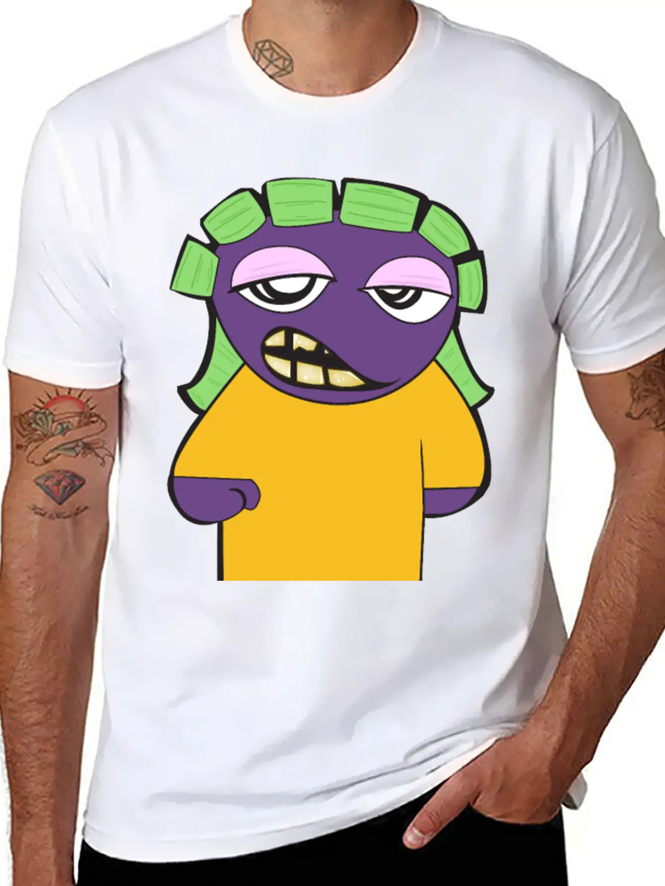 Yg Cartoon Lightweight Cotton T-Shirt – Daily Comfort Graphic Shirt