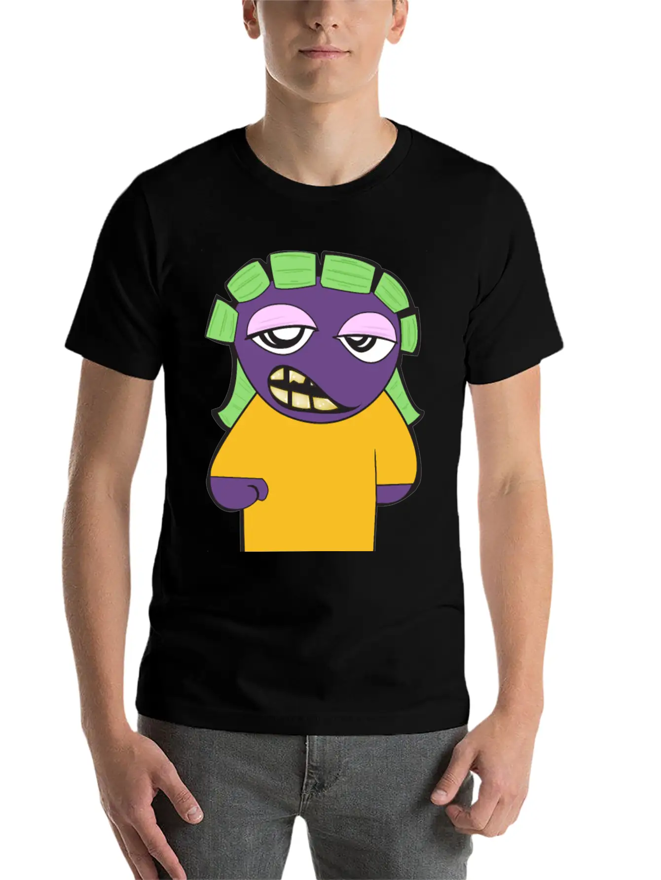 Yg Cartoon Lightweight Cotton T-Shirt – Daily Comfort Graphic Shirt