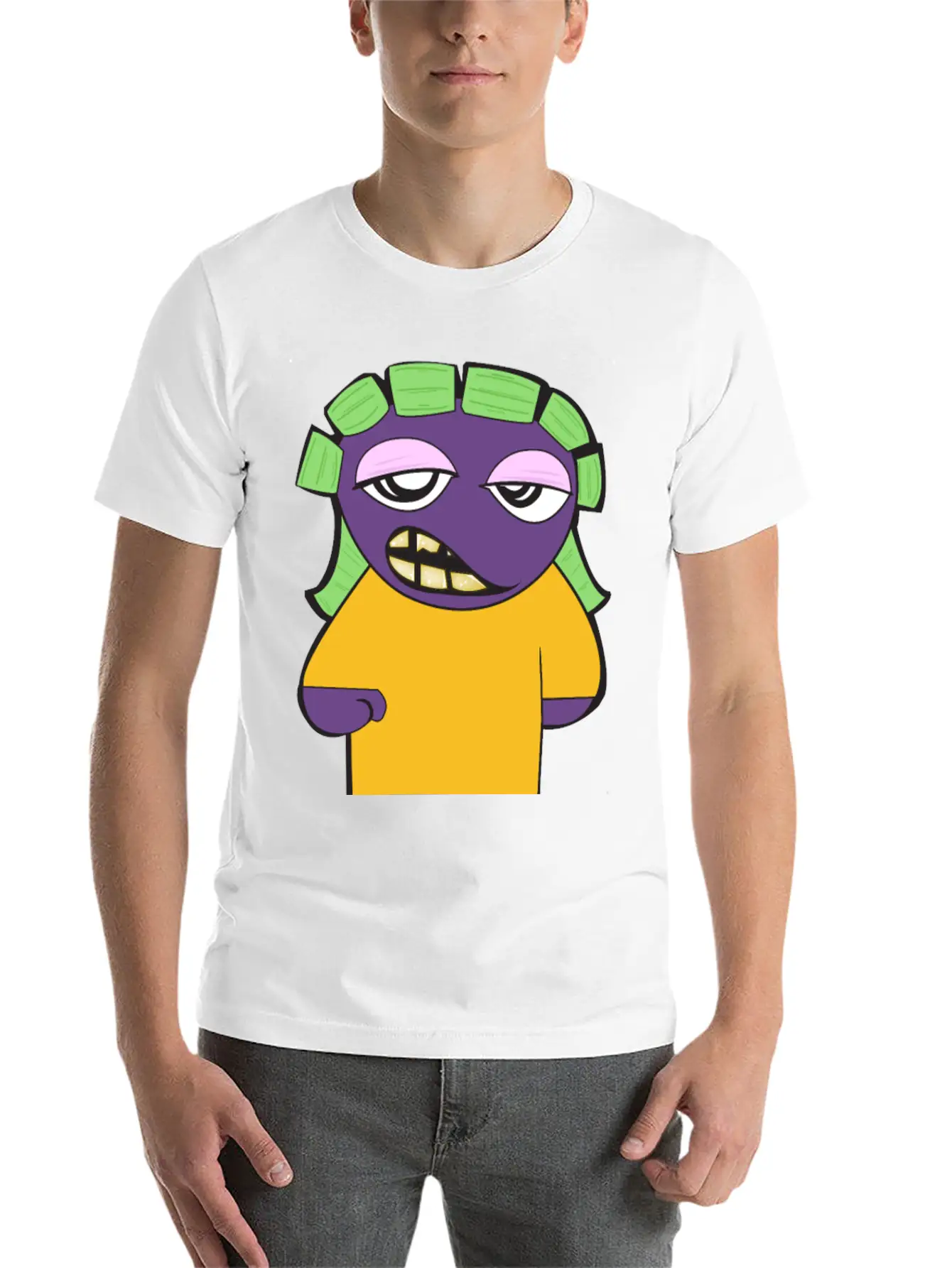 Yg Cartoon Lightweight Cotton T-Shirt – Daily Comfort Graphic Shirt