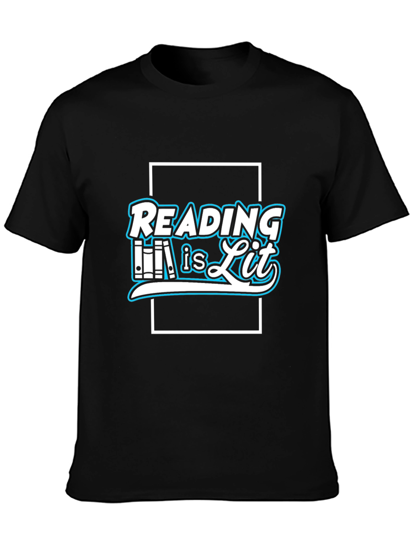 Reading Is Lit Black T-Shirt