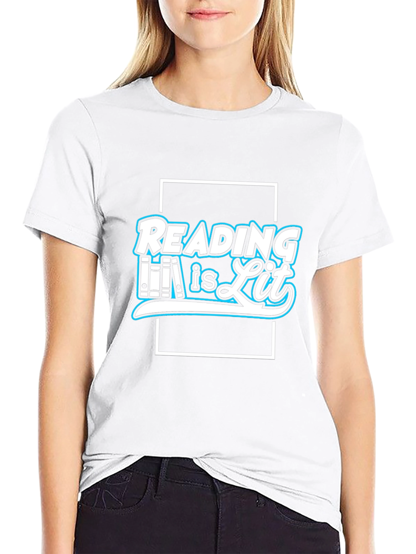 Reading Is Lit Black T-Shirt