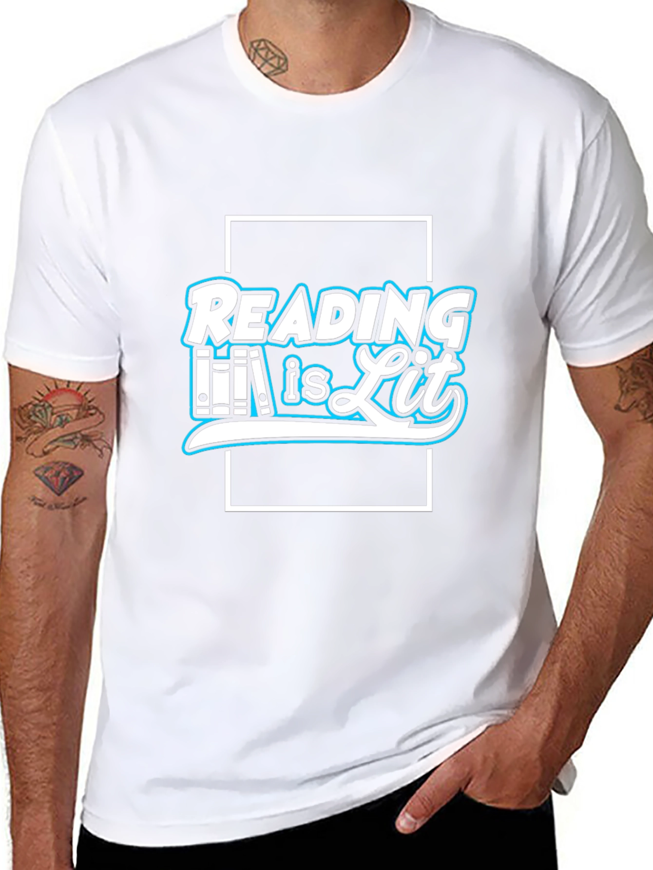 Reading Is Lit Black T-Shirt