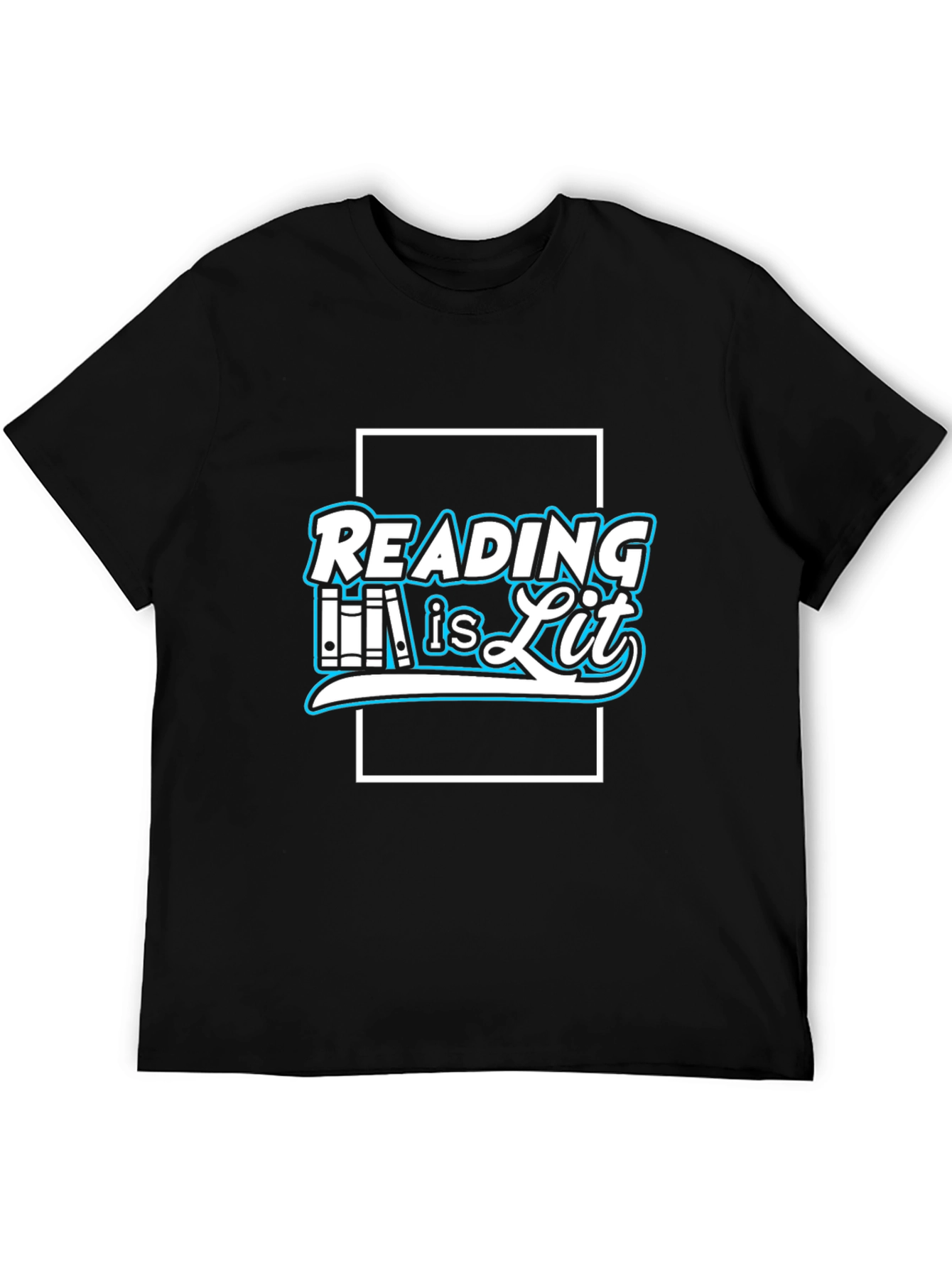 Reading Is Lit Black T-Shirt