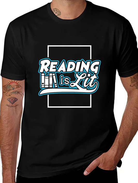 Reading Is Lit Black T-Shirt