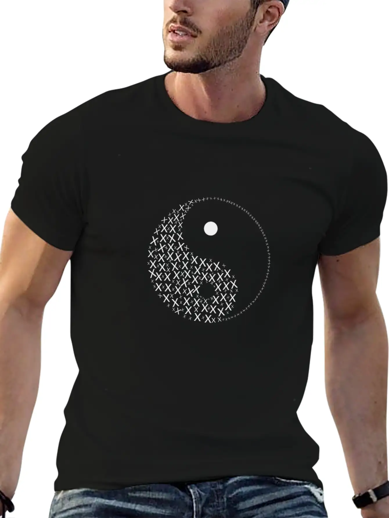 Yin And Yang Complementary Classic Fit Graphic Tee For Daily Comfort – Unisex Cotton Shirt