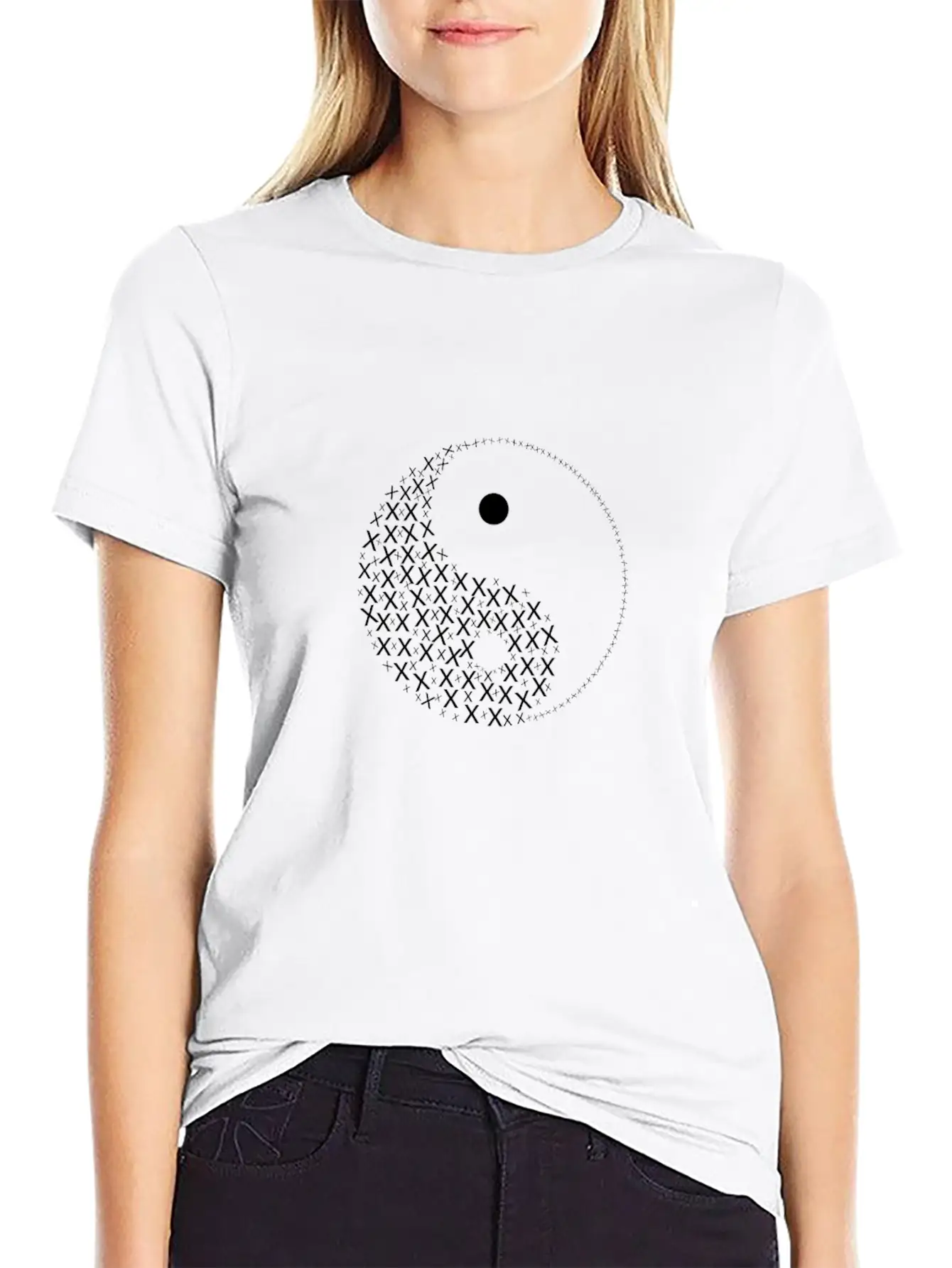 Yin And Yang Complementary Classic Fit Graphic Tee For Daily Comfort – Unisex Cotton Shirt