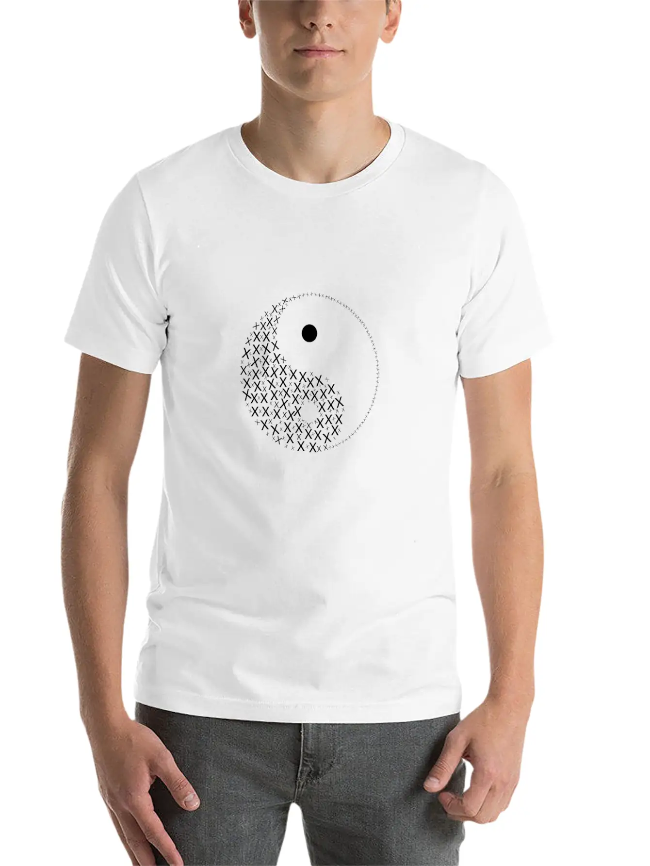 Yin And Yang Complementary Classic Fit Graphic Tee For Daily Comfort – Unisex Cotton Shirt