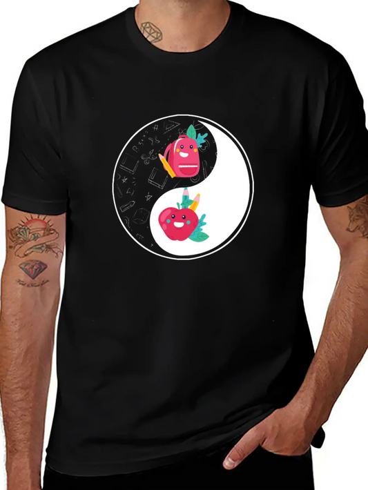 Yin Yang Teacher 1st Grade School Teaching Unisex Casual T-Shirt – Clean Design For Daily Comfort