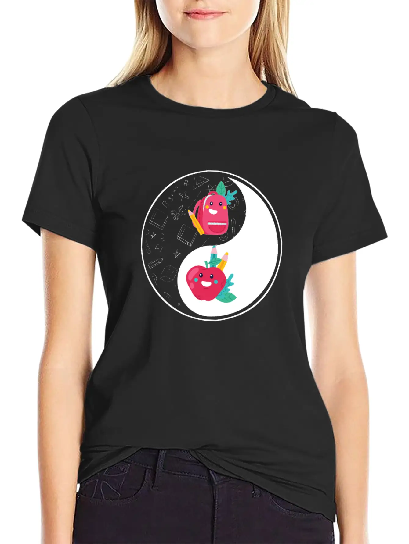 Yin Yang Teacher 1st Grade School Teaching Unisex Casual T-Shirt – Clean Design For Daily Comfort