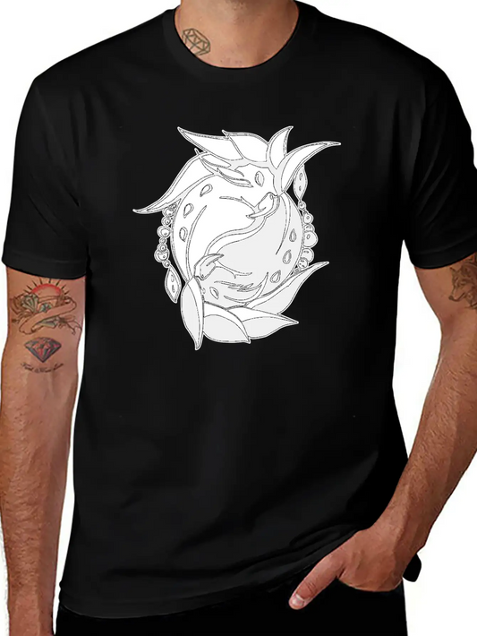 Ying & Yang Birds Lightweight Cotton T-Shirt – Daily Comfort Graphic Shirt