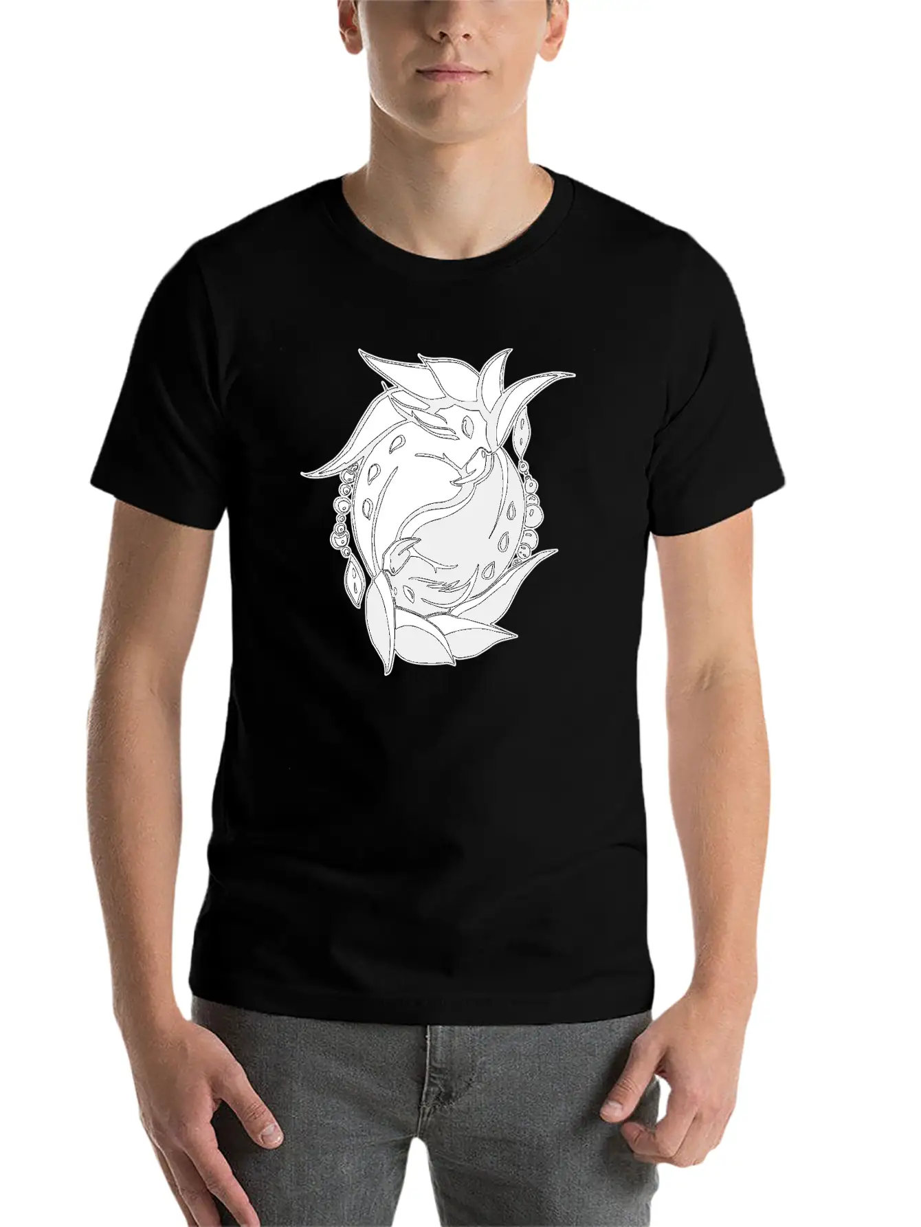 Ying & Yang Birds Lightweight Cotton T-Shirt – Daily Comfort Graphic Shirt