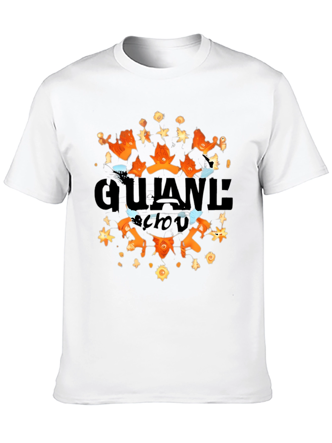 Stylish Gujane Chou Black Graphic Tee