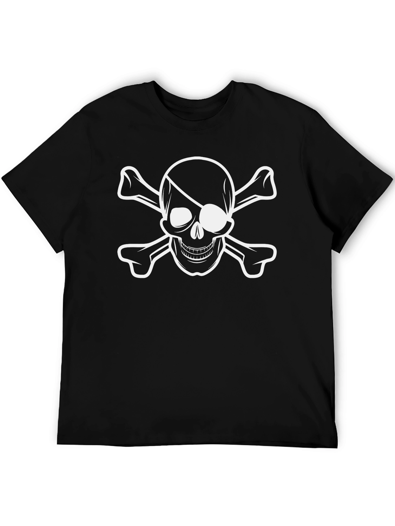 Pirate Skull & Crossbones Black T-Shirt