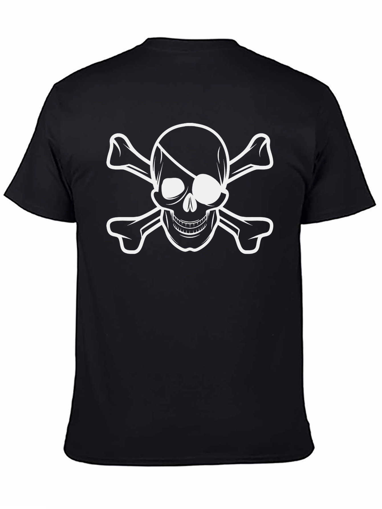 Pirate Skull & Crossbones Black T-Shirt