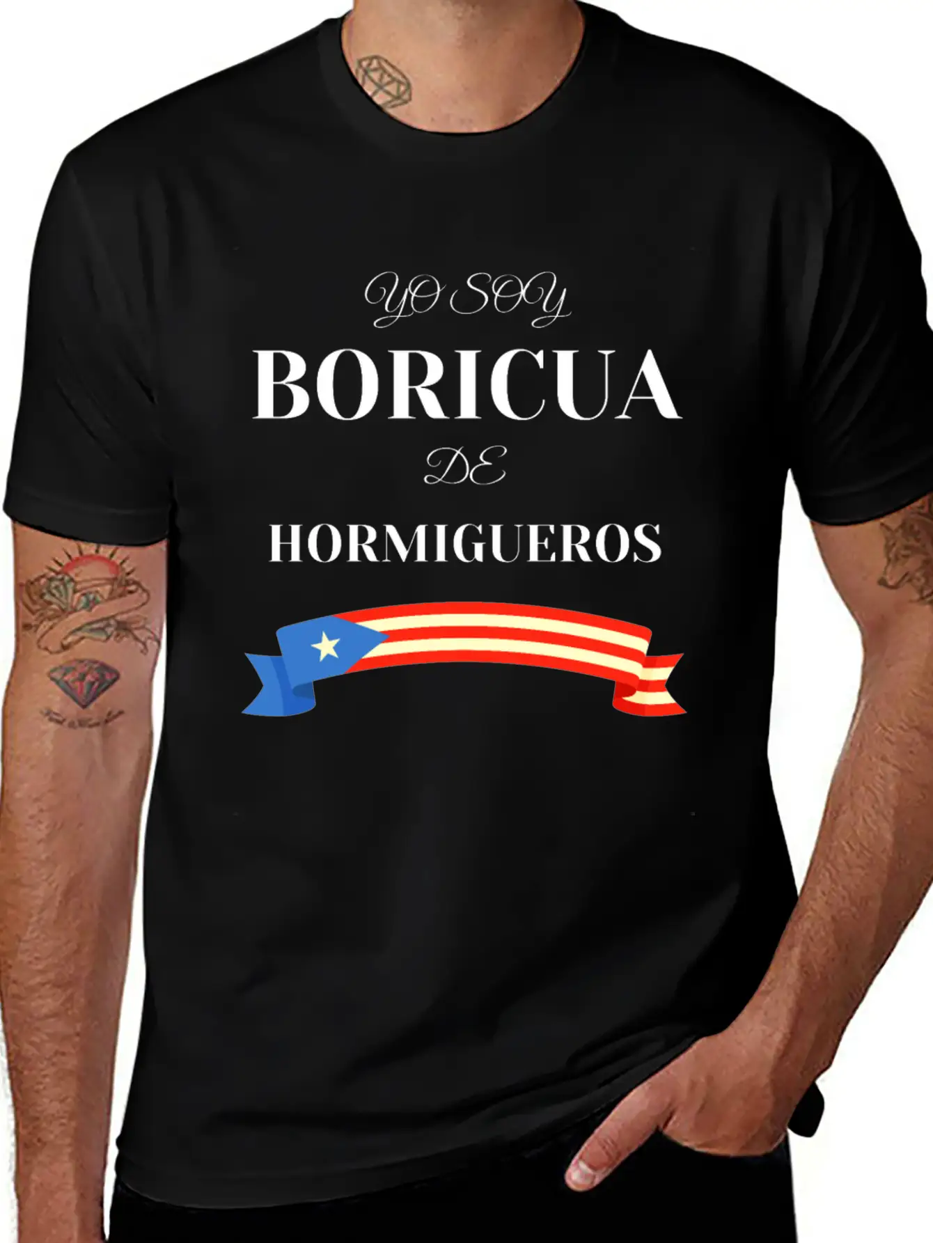 Yo Soy Boricua De Hormigueros Puerto Rico Basic Graphic T-Shirt – Daily Comfort In Soft Cotton