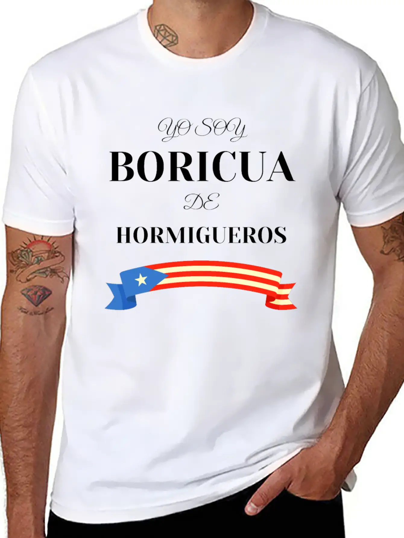 Yo Soy Boricua De Hormigueros Puerto Rico Basic Graphic T-Shirt – Daily Comfort In Soft Cotton