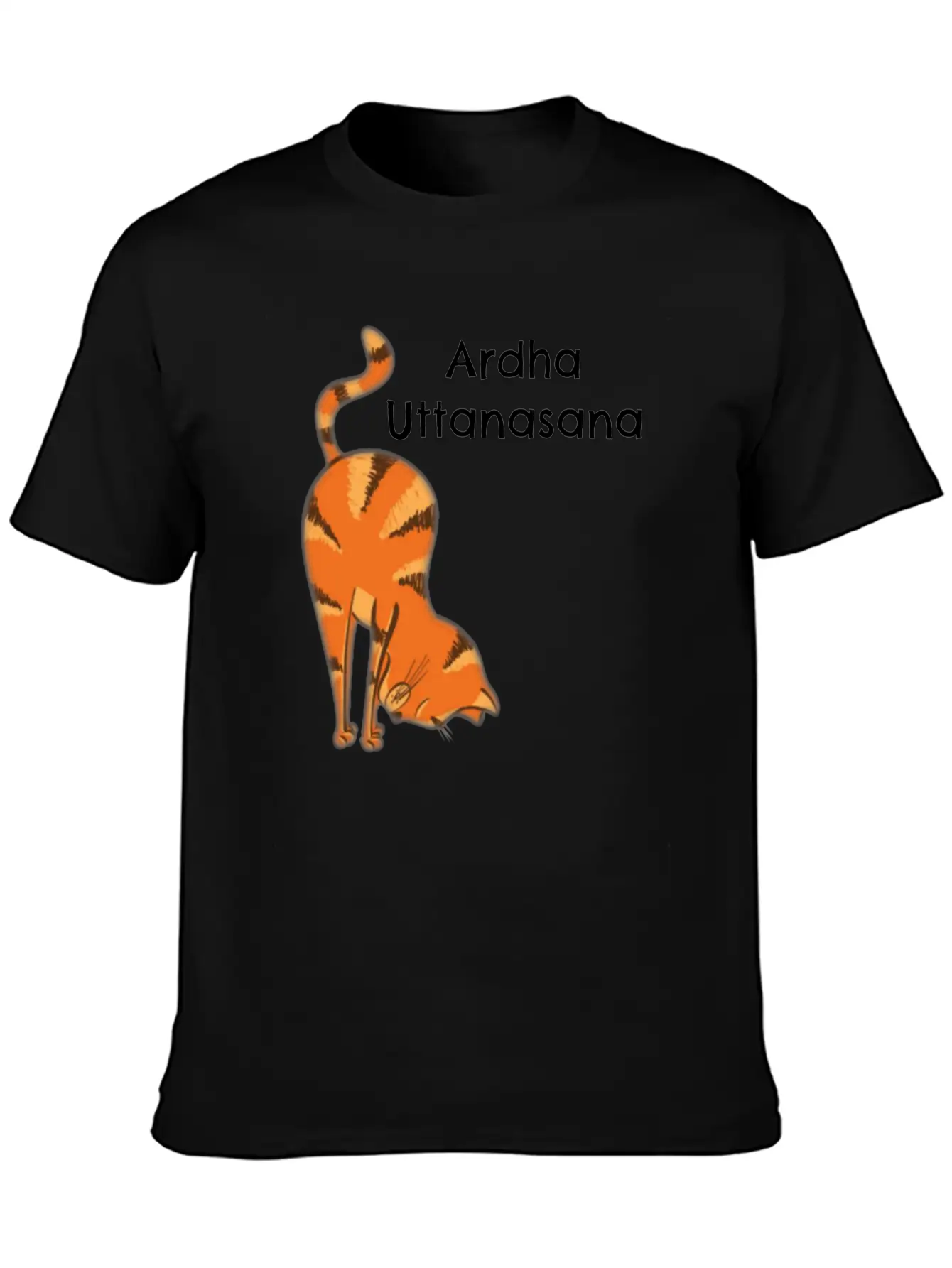 Yoga Cat- Ardha Uttanasan Classic Fit Graphic Tee For Daily Comfort – Unisex Cotton Shirt
