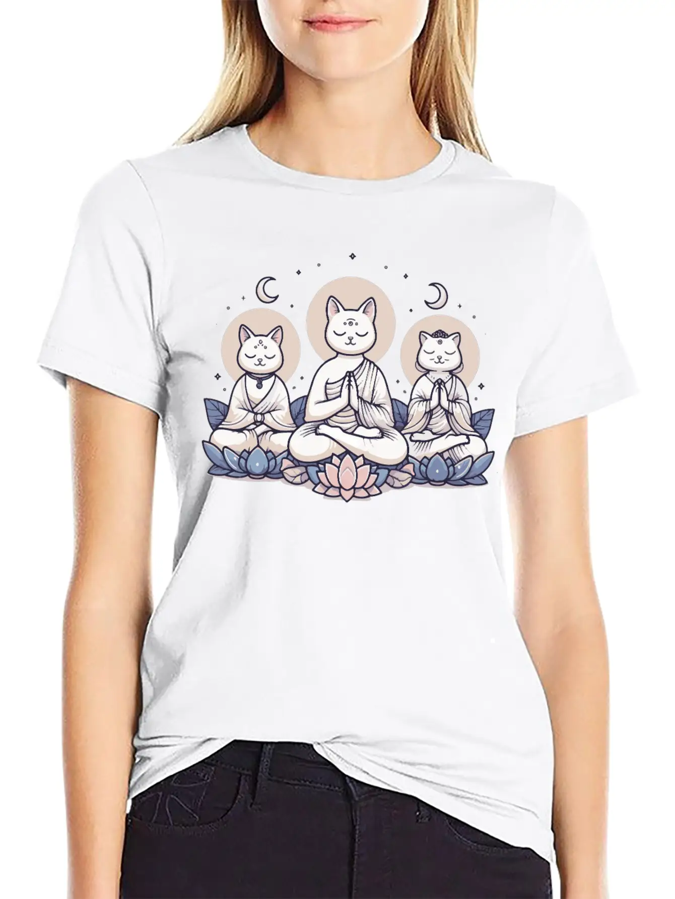 Yoga Cats Meditation Zen Balance Cat Lover Gift Basic Graphic T-Shirt – Daily Comfort In Soft Cotton