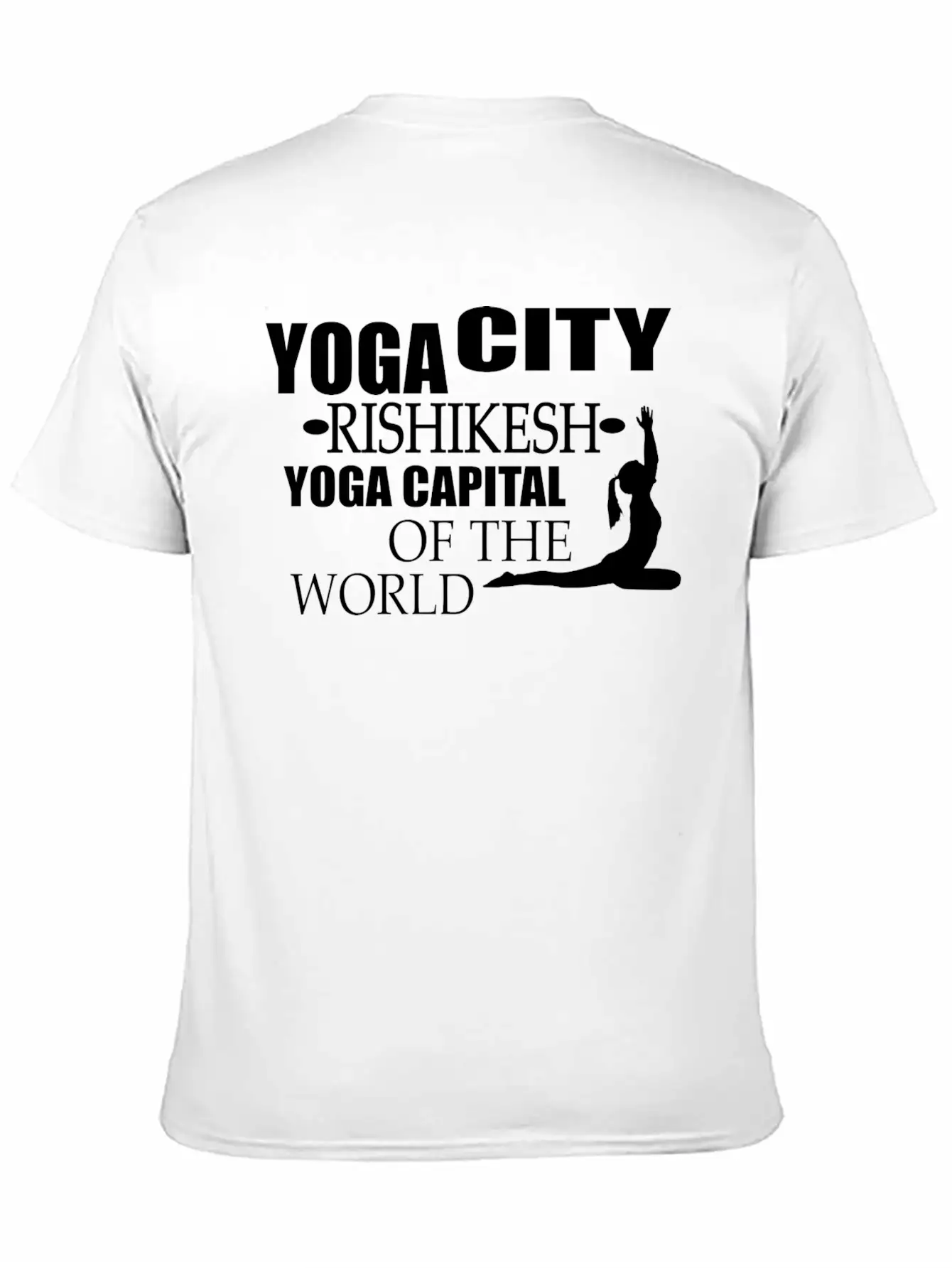 Yoga City Rishikesh Yoga Capital Of The World Lightweight Cotton T-Shirt – Daily Comfort Graphic Shirt