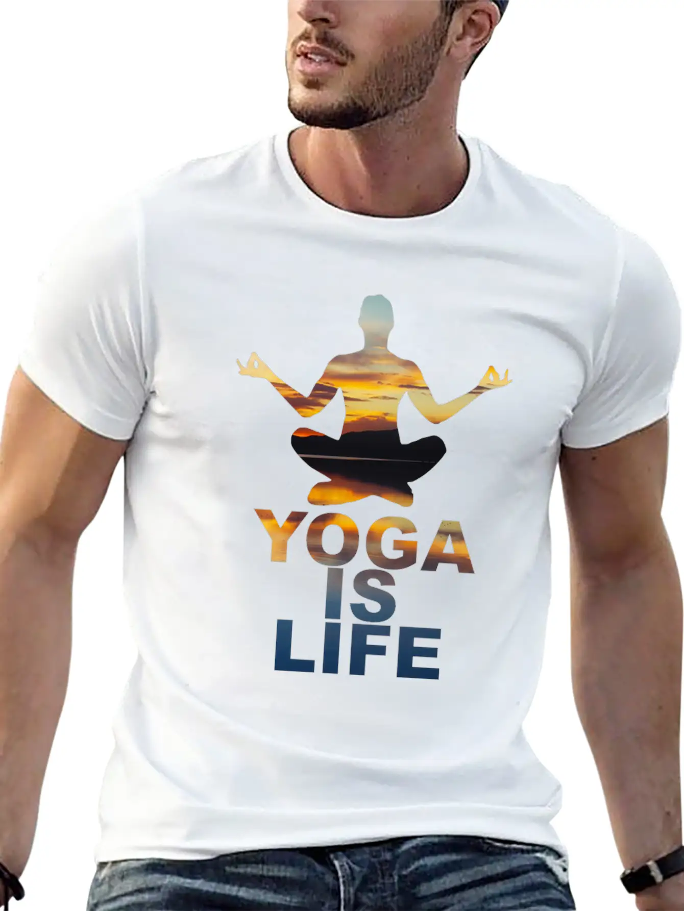 Yoga Classic Fit Graphic Tee For Daily Comfort – Unisex Cotton Shirt