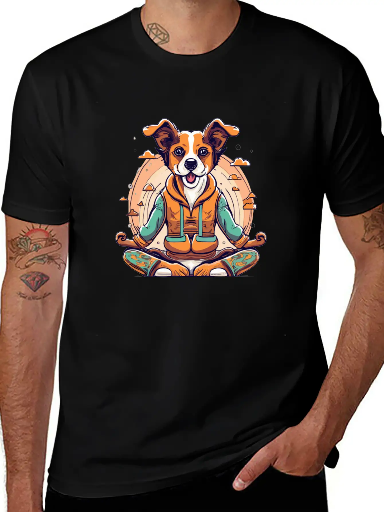 Yoga Dog Classic Fit Graphic Tee For Daily Comfort – Unisex Cotton Shirt