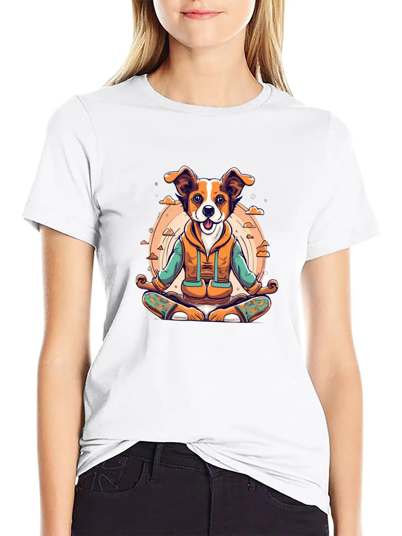 Yoga Dog Classic Fit Graphic Tee For Daily Comfort – Unisex Cotton Shirt