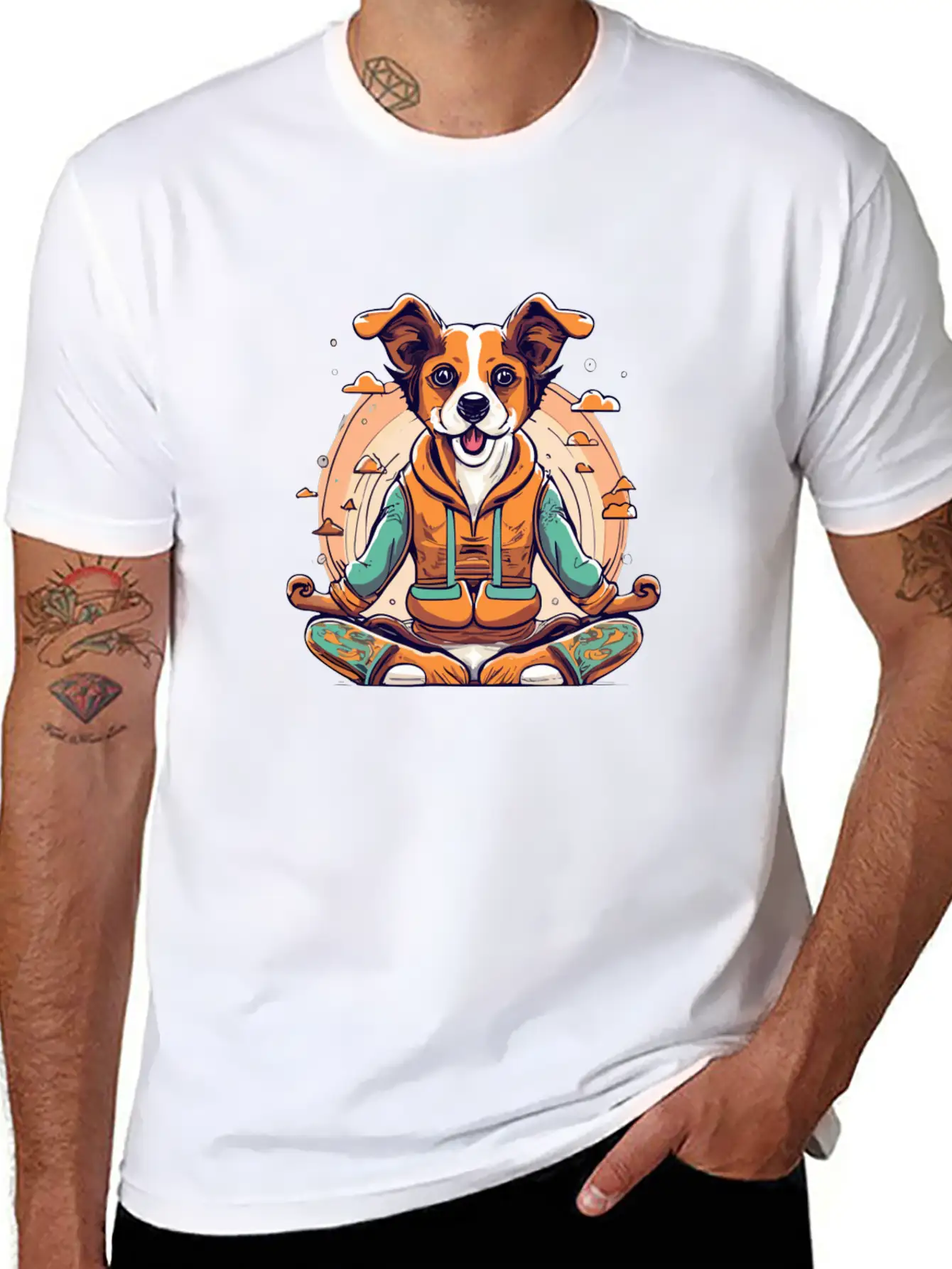Yoga Dog Classic Fit Graphic Tee For Daily Comfort – Unisex Cotton Shirt