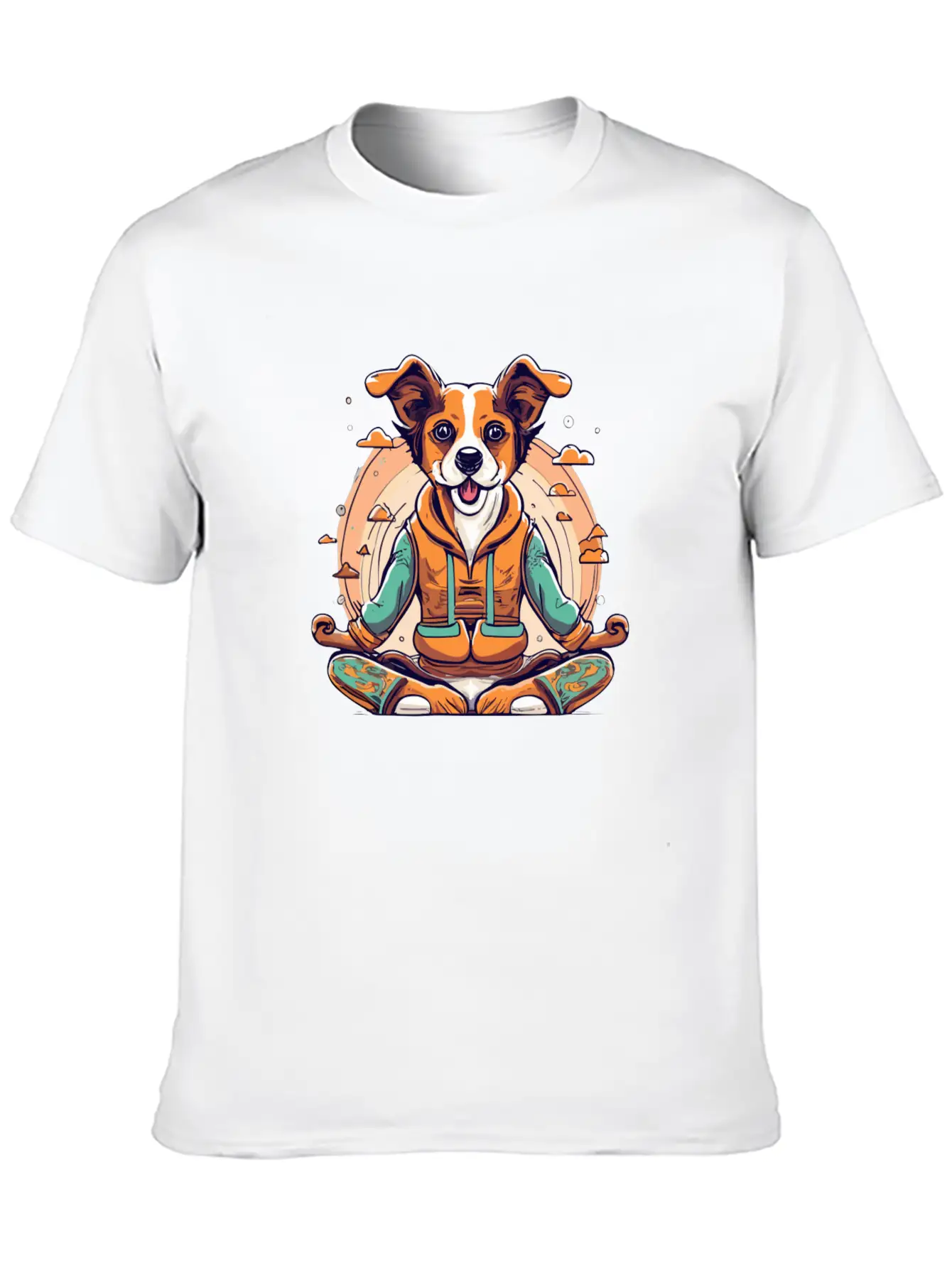 Yoga Dog Classic Fit Graphic Tee For Daily Comfort – Unisex Cotton Shirt