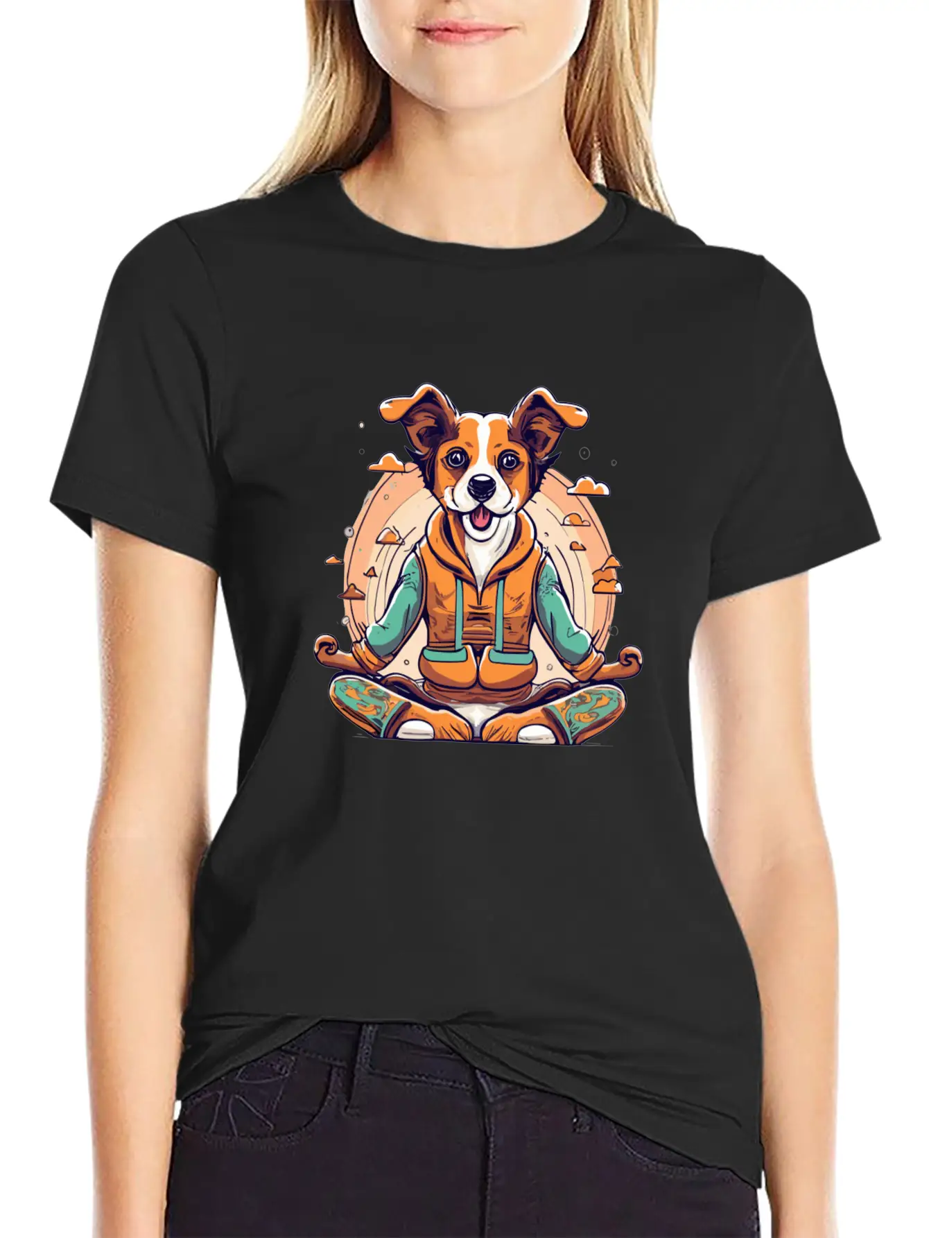 Yoga Dog Classic Fit Graphic Tee For Daily Comfort – Unisex Cotton Shirt