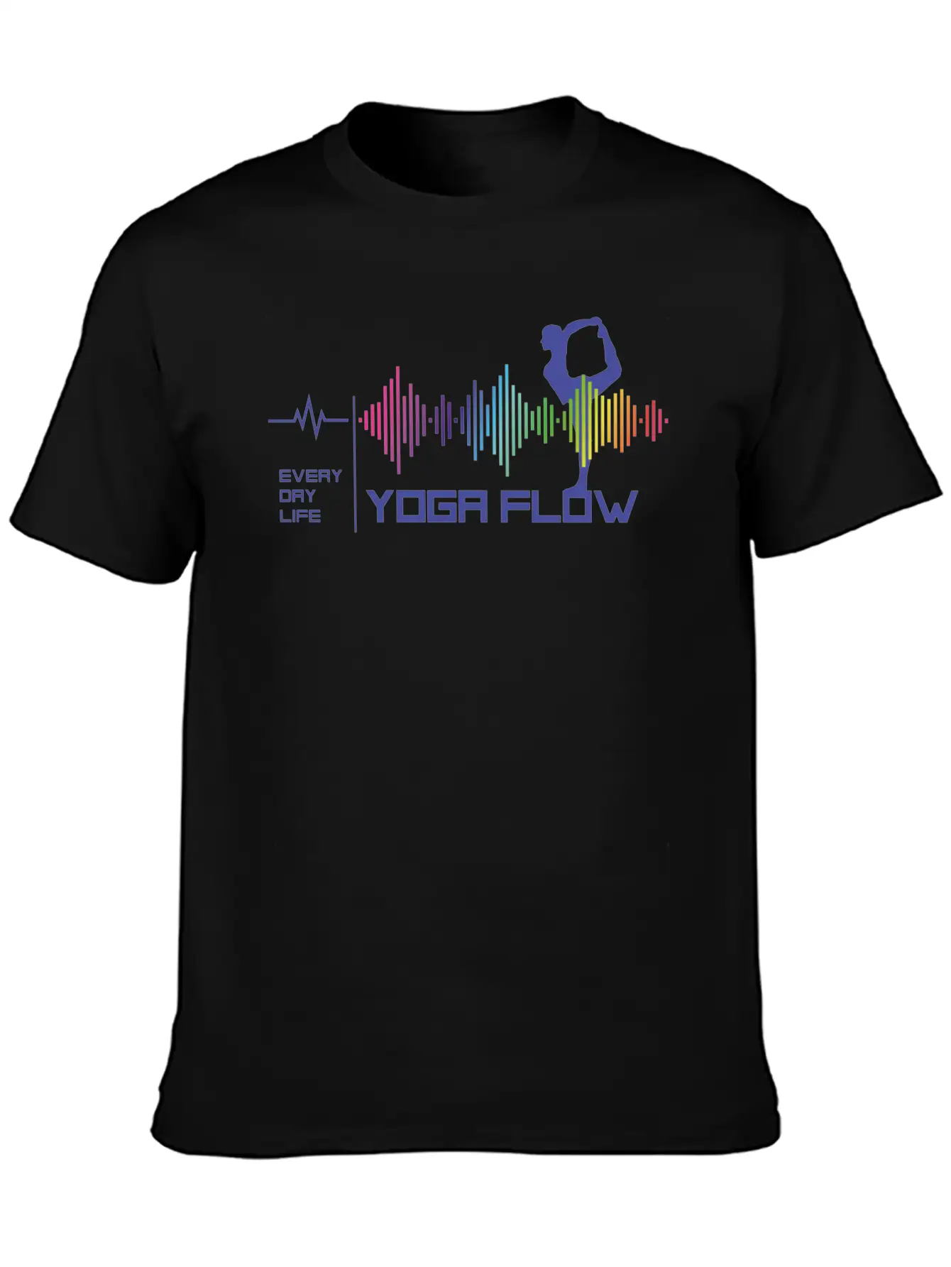 Yoga Flow - Everday Life - Good Vibes (violet) Stylish Everyday T-Shirt – Unisex Basic Cotton Tee