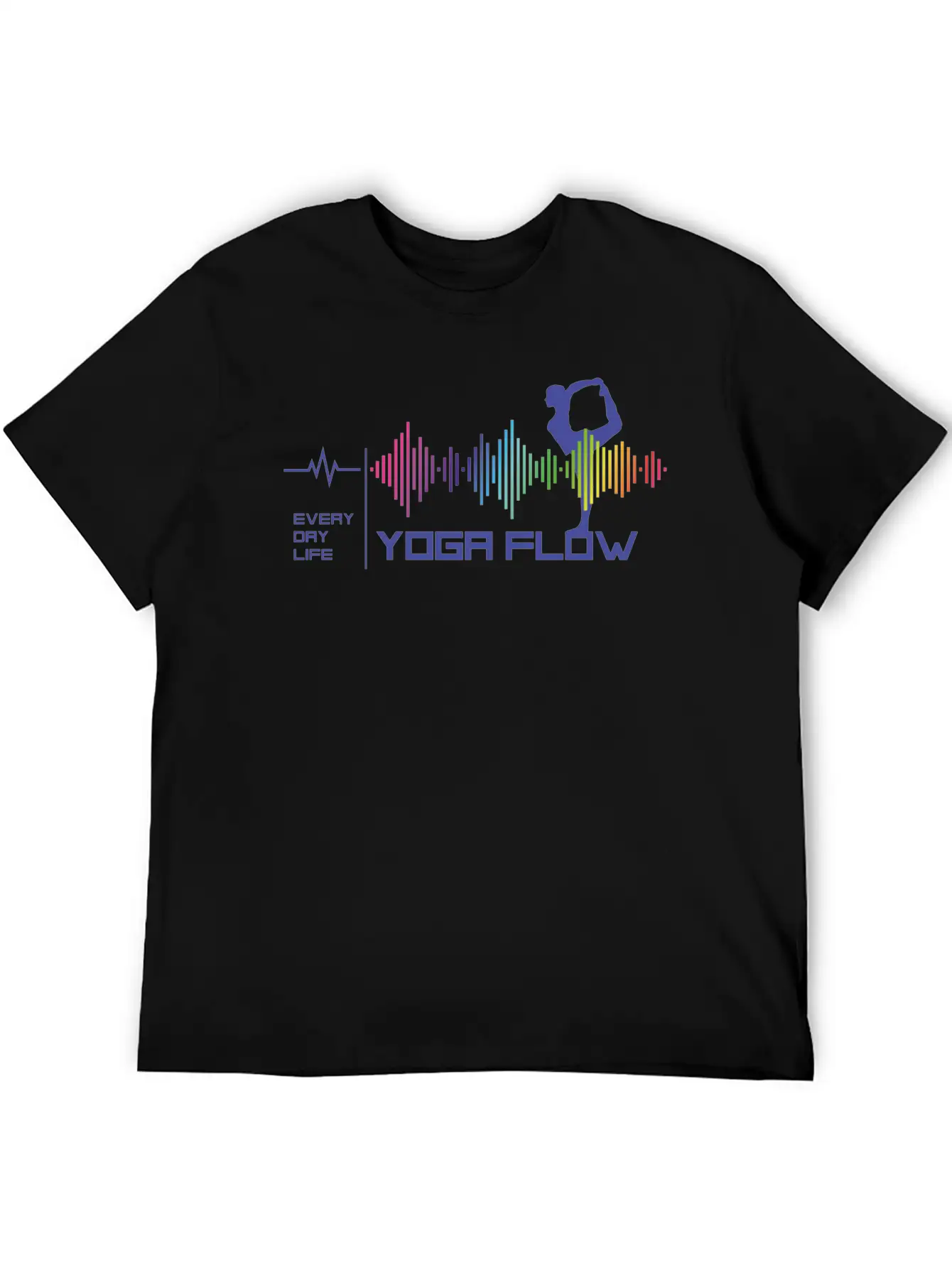 Yoga Flow - Everday Life - Good Vibes (violet) Stylish Everyday T-Shirt – Unisex Basic Cotton Tee