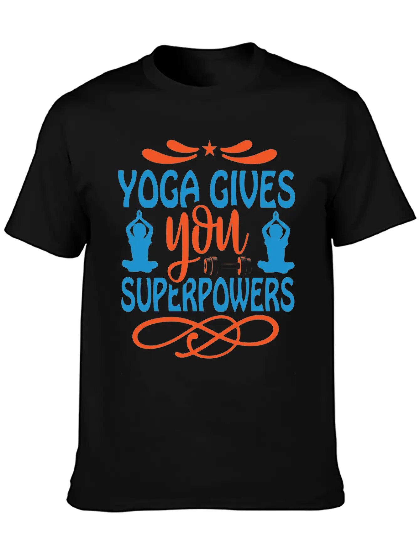 Yoga Gives You Superpower Comfortable Minimalist Graphic Tee – Summer Style Essential