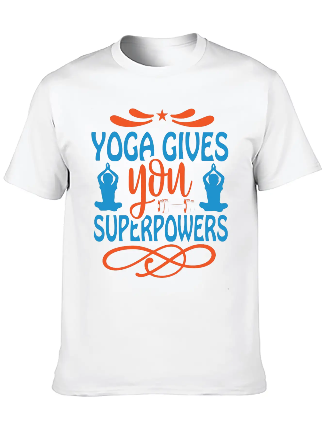 Yoga Gives You Superpower Comfortable Minimalist Graphic Tee – Summer Style Essential