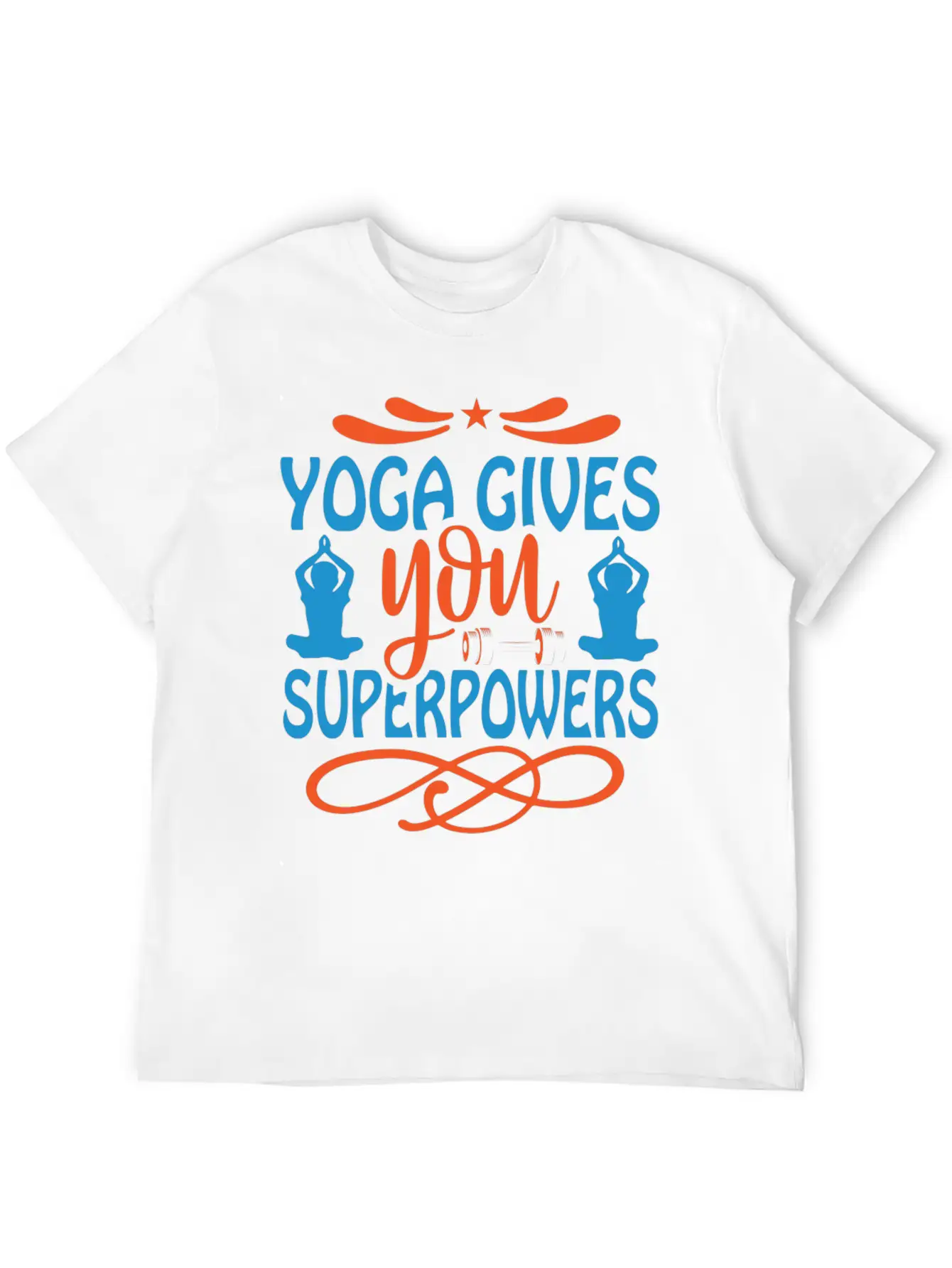 Yoga Gives You Superpower Comfortable Minimalist Graphic Tee – Summer Style Essential