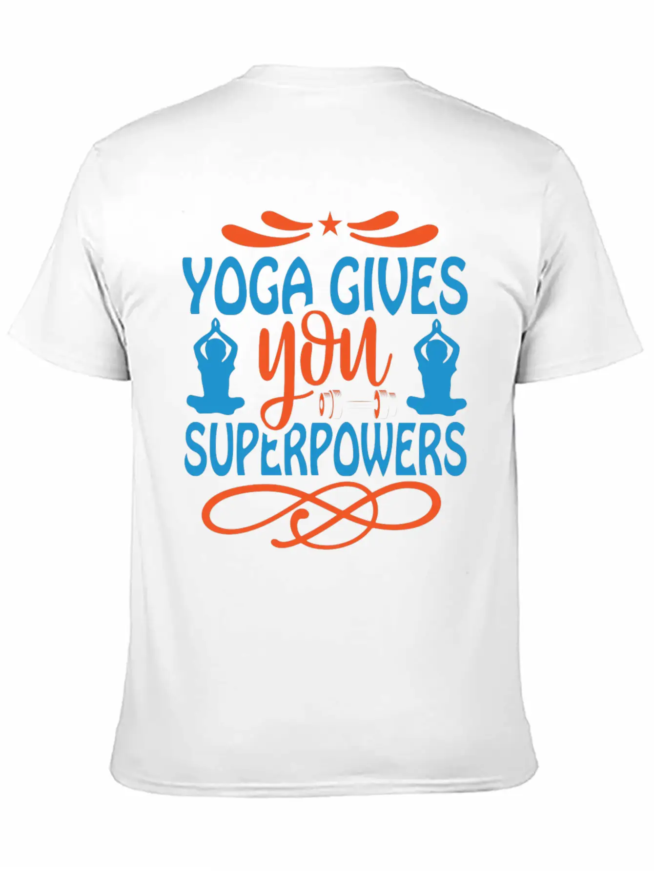 Yoga Gives You Superpower Comfortable Minimalist Graphic Tee – Summer Style Essential