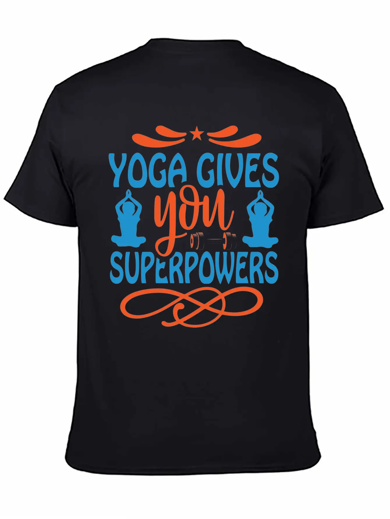 Yoga Gives You Superpower Comfortable Minimalist Graphic Tee – Summer Style Essential