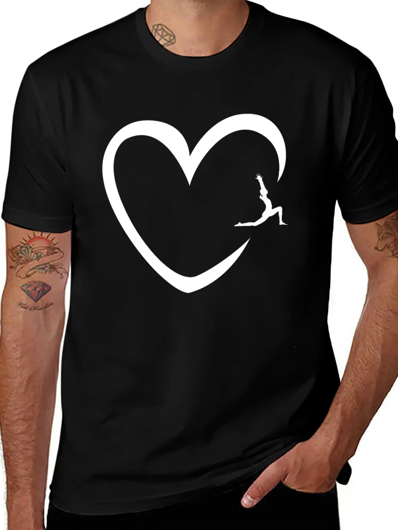Yoga Heart Yoga Class Instructor Namaste Zen Gift Classic Fit Graphic Tee For Daily Comfort – Unisex Cotton Shirt